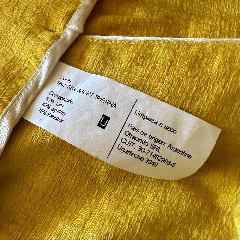 Juan Hernandez Daels Linen Asymmetrical Shorts